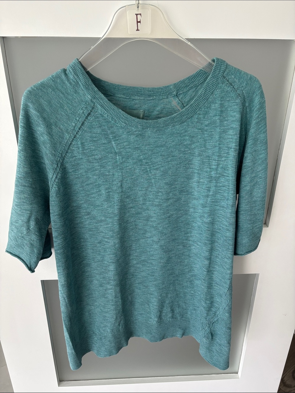 Zadig & Voltaire Teal Short-Sleeve Crewneck Sweatshirt
